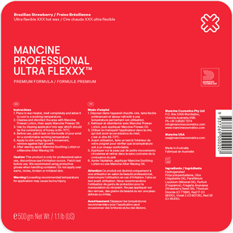 Mancine Hot Wax Ultra Flexxx Brazilian Strawberry - 500g